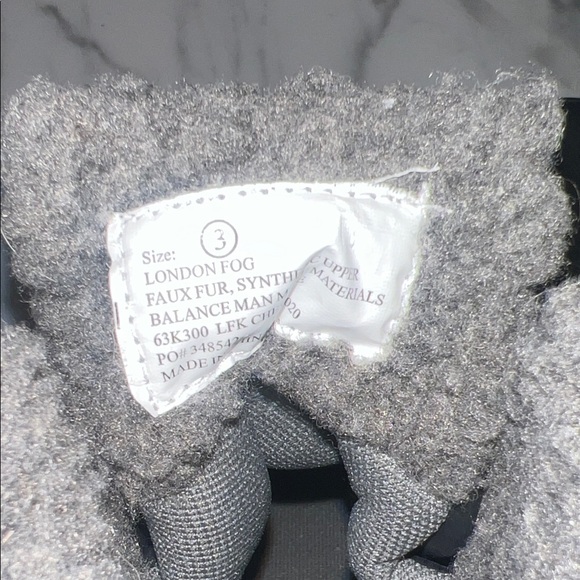 London Fog Black Snow Boots with Gray Lining Size 3 - Picture 6 of 8